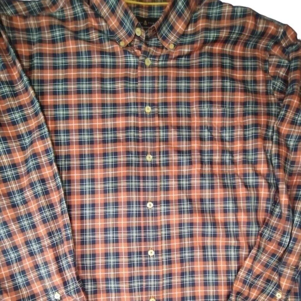 Robert Talbott®🔥Classic Long Sleeve Button Shirt Men's‎ XLarge Checkered…
